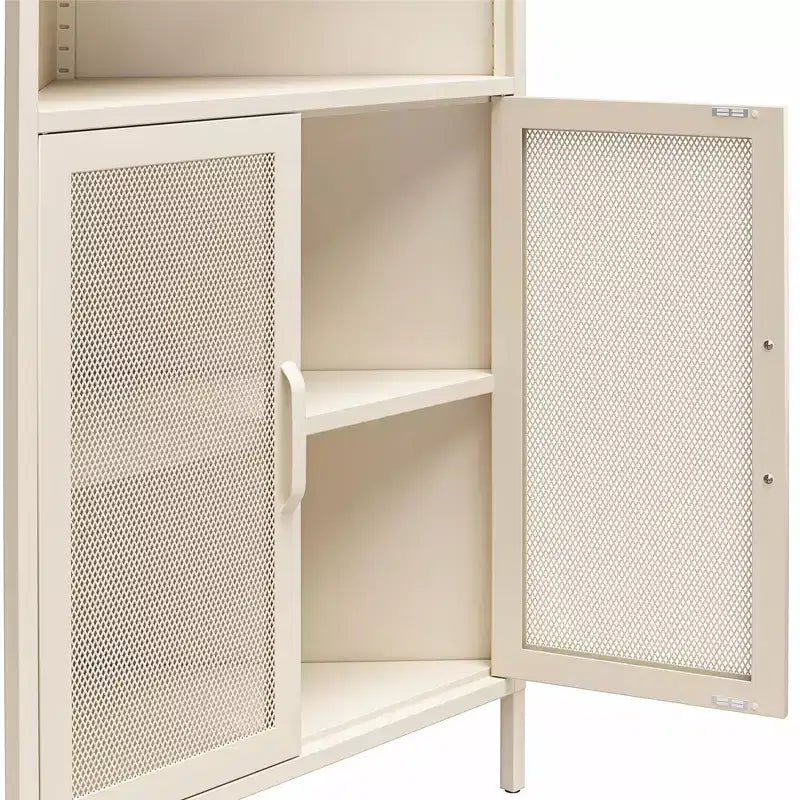 Armario esquinero de almacenamiento con 2 puertas