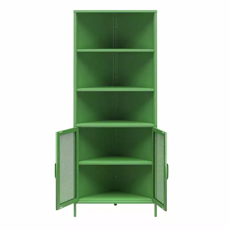Armario esquinero de almacenamiento con 2 puertas