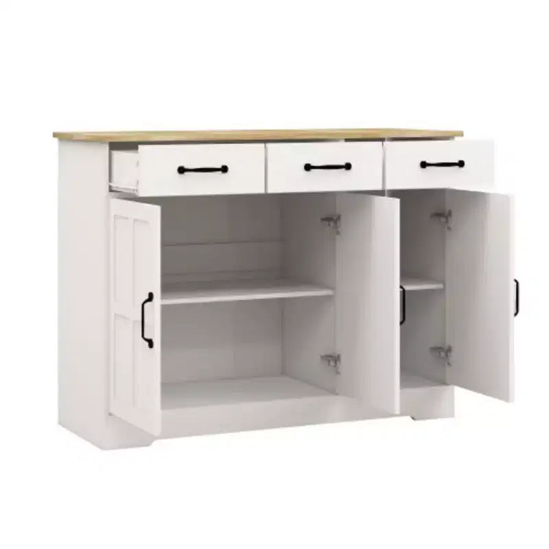 Sideboard im Landhausstil: 3 Türen, 3 Schubladen, perfekt fürs Esszimmer