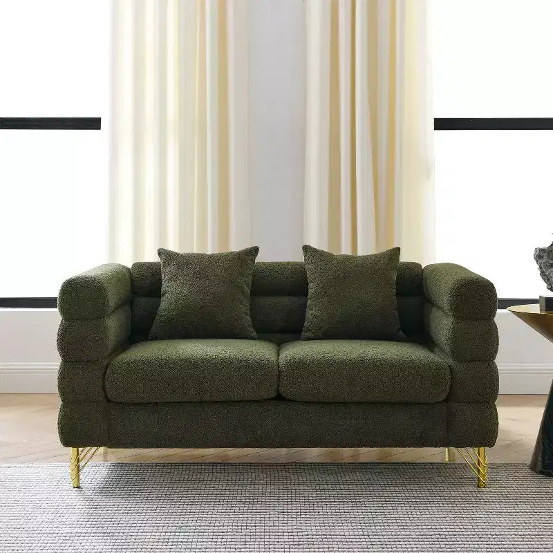 Causeuse surdimensionnée de 60 pouces, canapé confortable en tissu pour le salon — canapé à assise profonde
