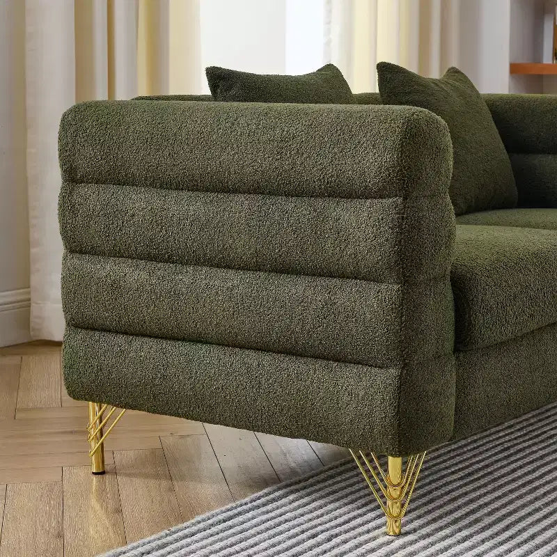 Causeuse surdimensionnée de 60 pouces, canapé confortable en tissu pour le salon — canapé à assise profonde