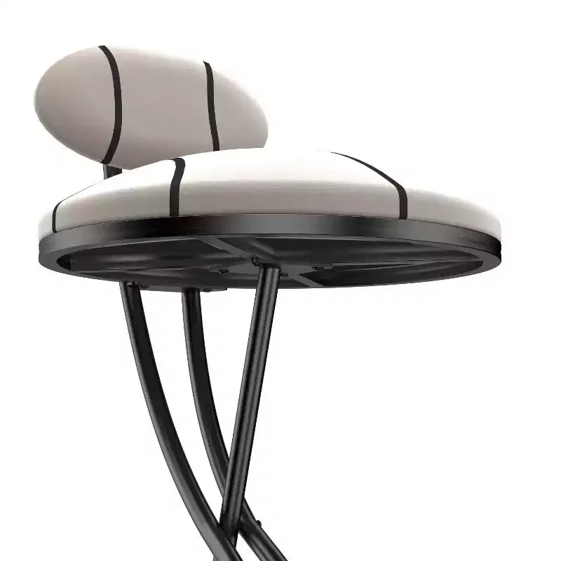 Tabourets de bar ronds modernes, chaises de comptoir recouvertes de velours pour salle à manger