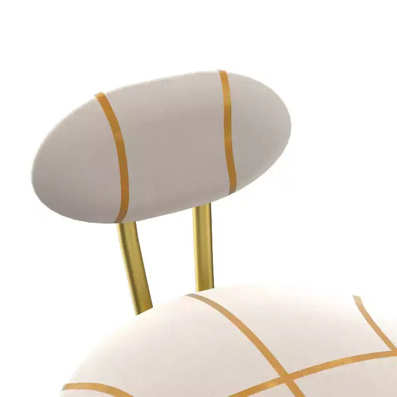 Tabourets de bar ronds modernes, chaises de comptoir recouvertes de velours pour salle à manger