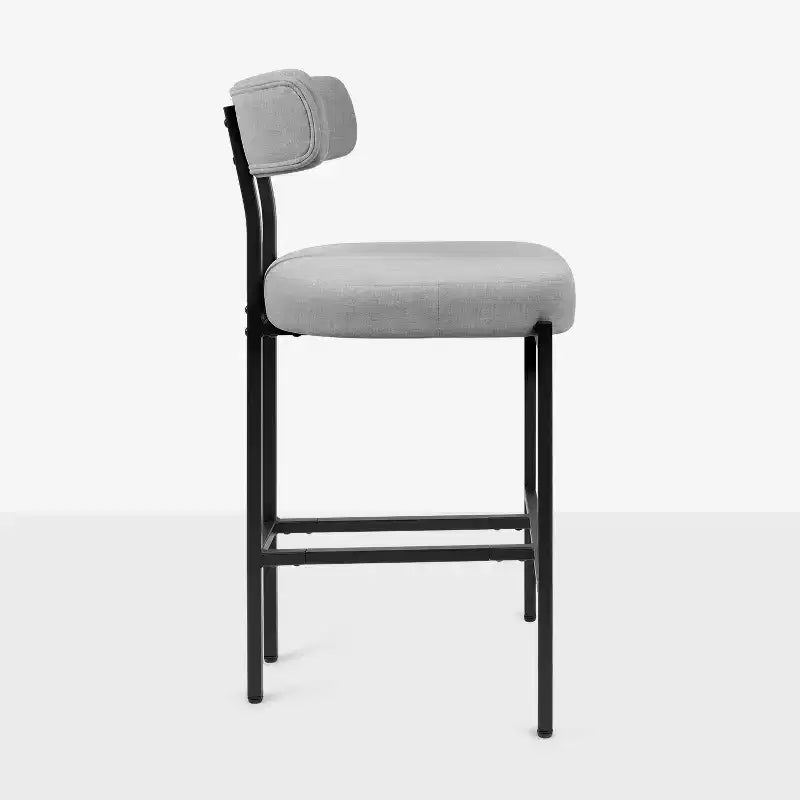 Tabourets de bar ronds modernes, chaises de comptoir recouvertes de velours pour salle à manger