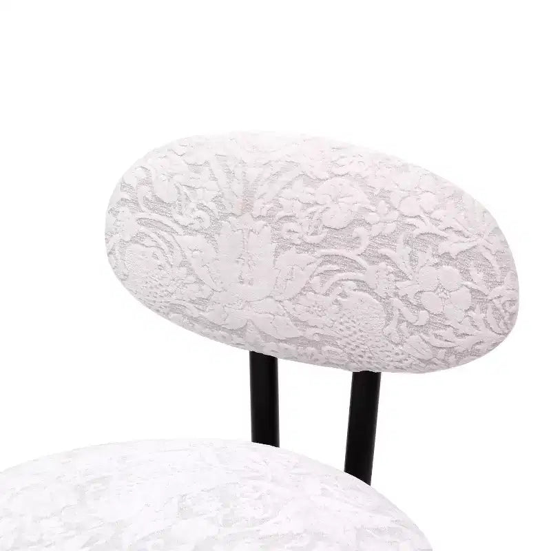 Tabourets de bar ronds modernes, chaises de comptoir recouvertes de velours pour salle à manger