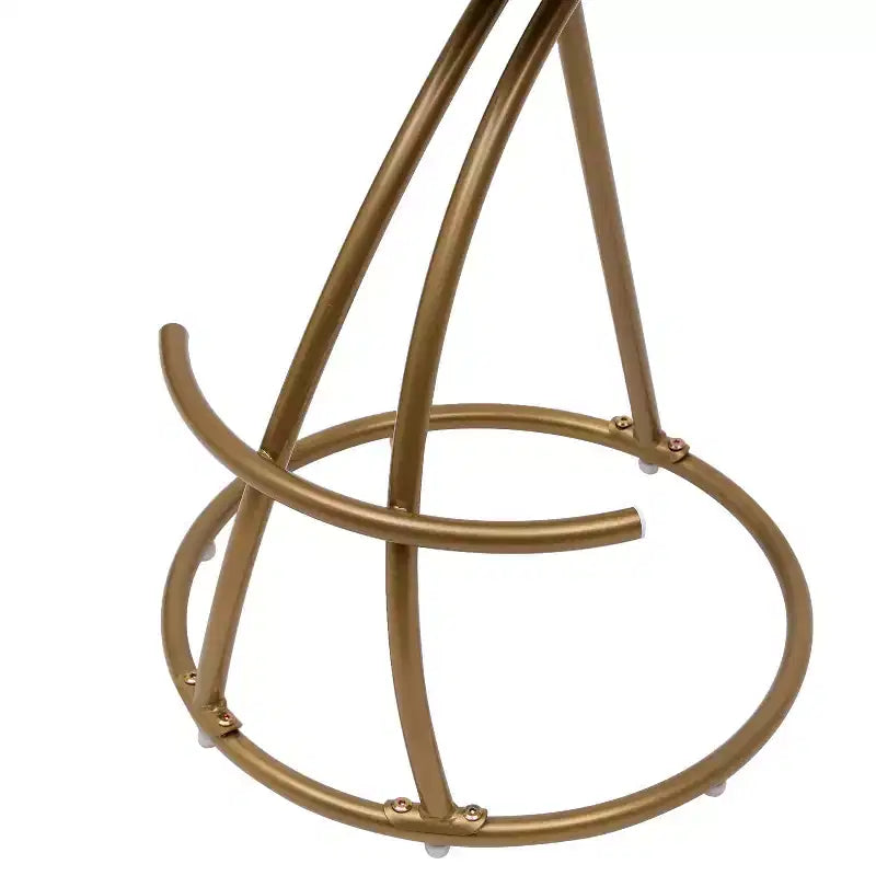 Tabourets de bar ronds modernes, chaises de comptoir recouvertes de velours pour salle à manger