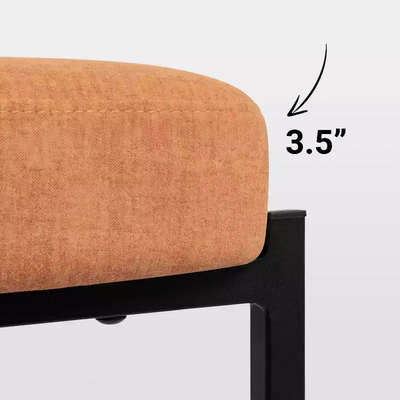 Tabourets de bar ronds modernes, chaises de comptoir recouvertes de velours pour salle à manger