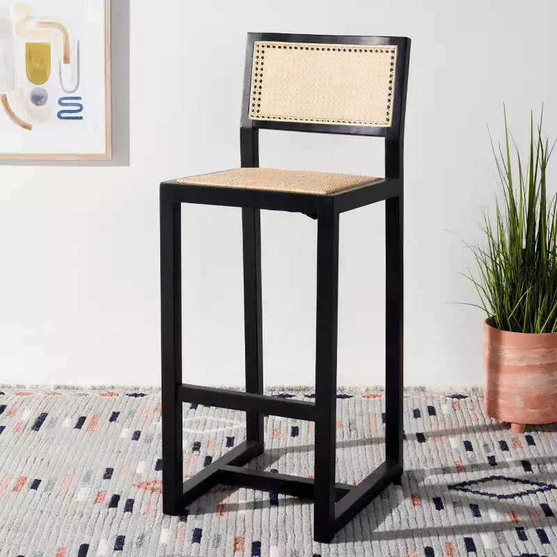 Rattan-Barhocker