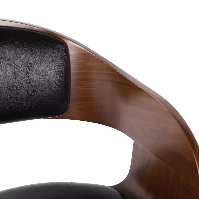 Tabouret de bar/chaise de salle à manger/tabouret haut de cuisine pivotant à 360 degrés (noir et marron)