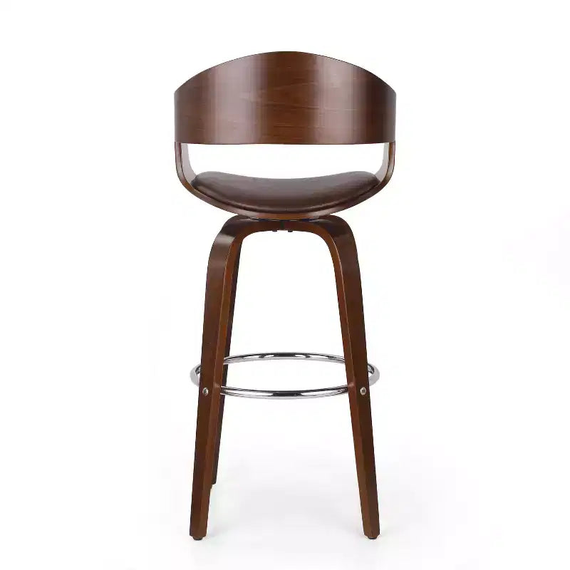 Tabouret de bar/chaise de salle à manger/tabouret haut de cuisine pivotant à 360 degrés (noir et marron)