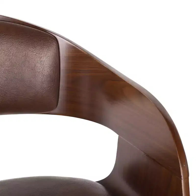 Tabouret de bar/chaise de salle à manger/tabouret haut de cuisine pivotant à 360 degrés (noir et marron)