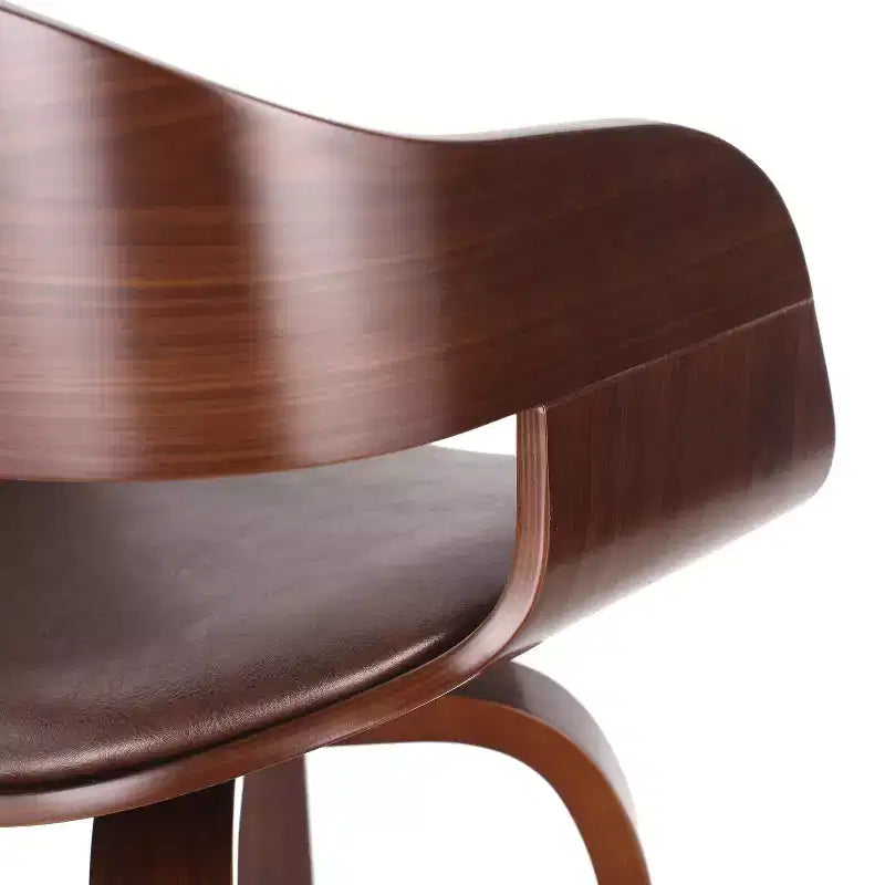 Tabouret de bar/chaise de salle à manger/tabouret haut de cuisine pivotant à 360 degrés (noir et marron)