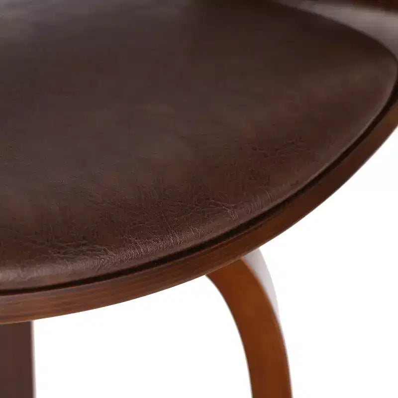 Tabouret de bar/chaise de salle à manger/tabouret haut de cuisine pivotant à 360 degrés (noir et marron)