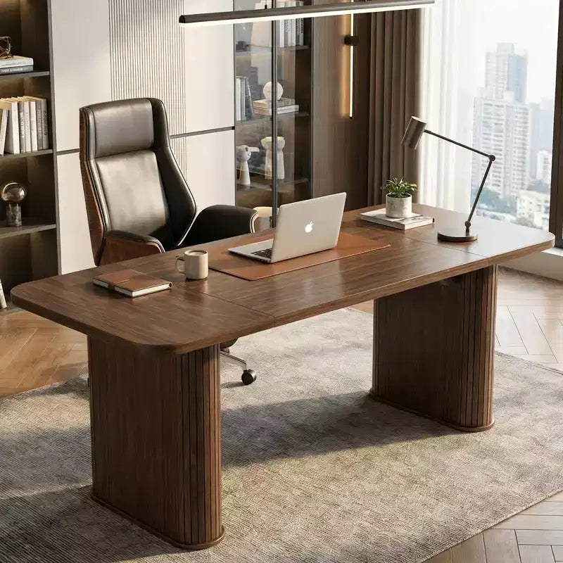 Table de salle à manger de 63 pouces pour 6 à 8 personnes, table de cuisine de style campagnard avec grand plateau, table rectangulaire pour la salle à manger, le salon ou la cuisine