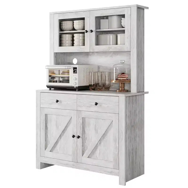 Alacena de cocina moderna, solución independiente de almacenamiento para alimentos, platos y artículos básicos, ideal para organizar el comedor, diseño contemporáneo