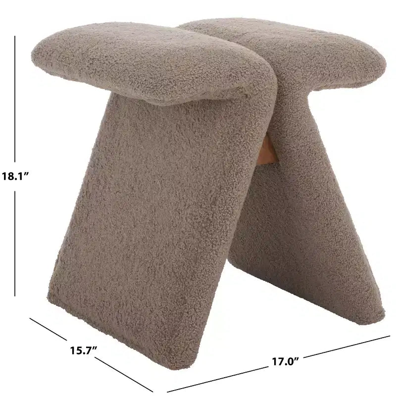 Repose-pieds en polaire Teddy