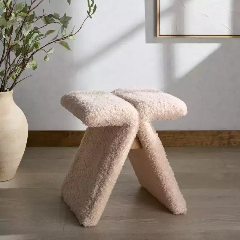 Repose-pieds en polaire Teddy