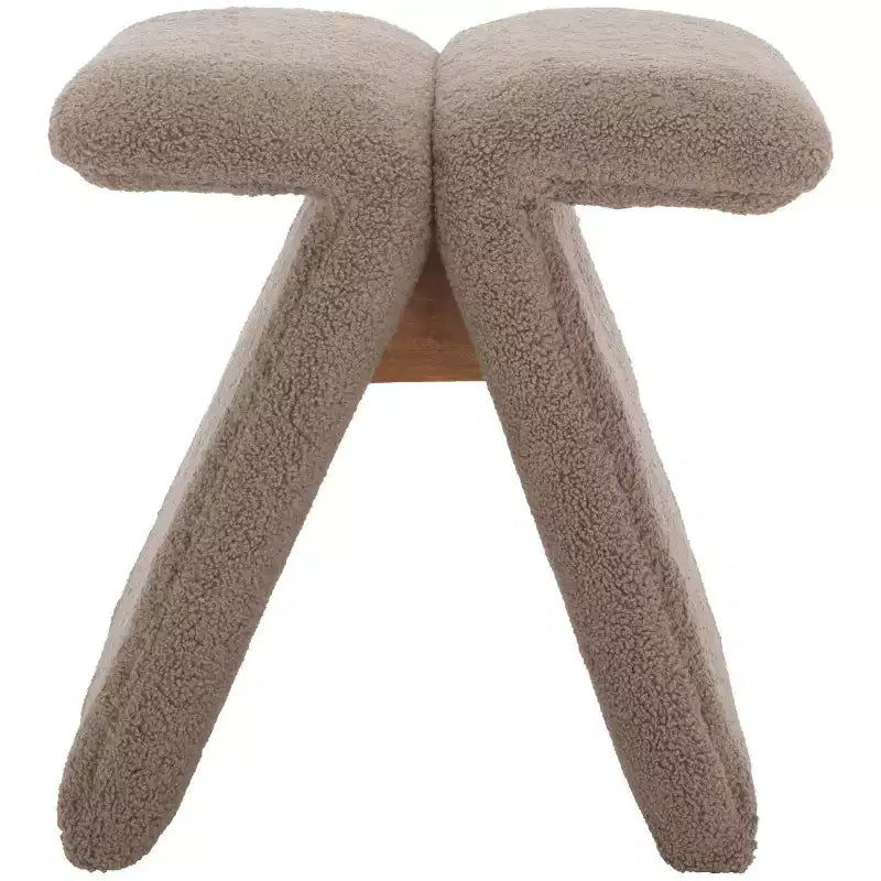 Fußhocker aus Teddyfleece